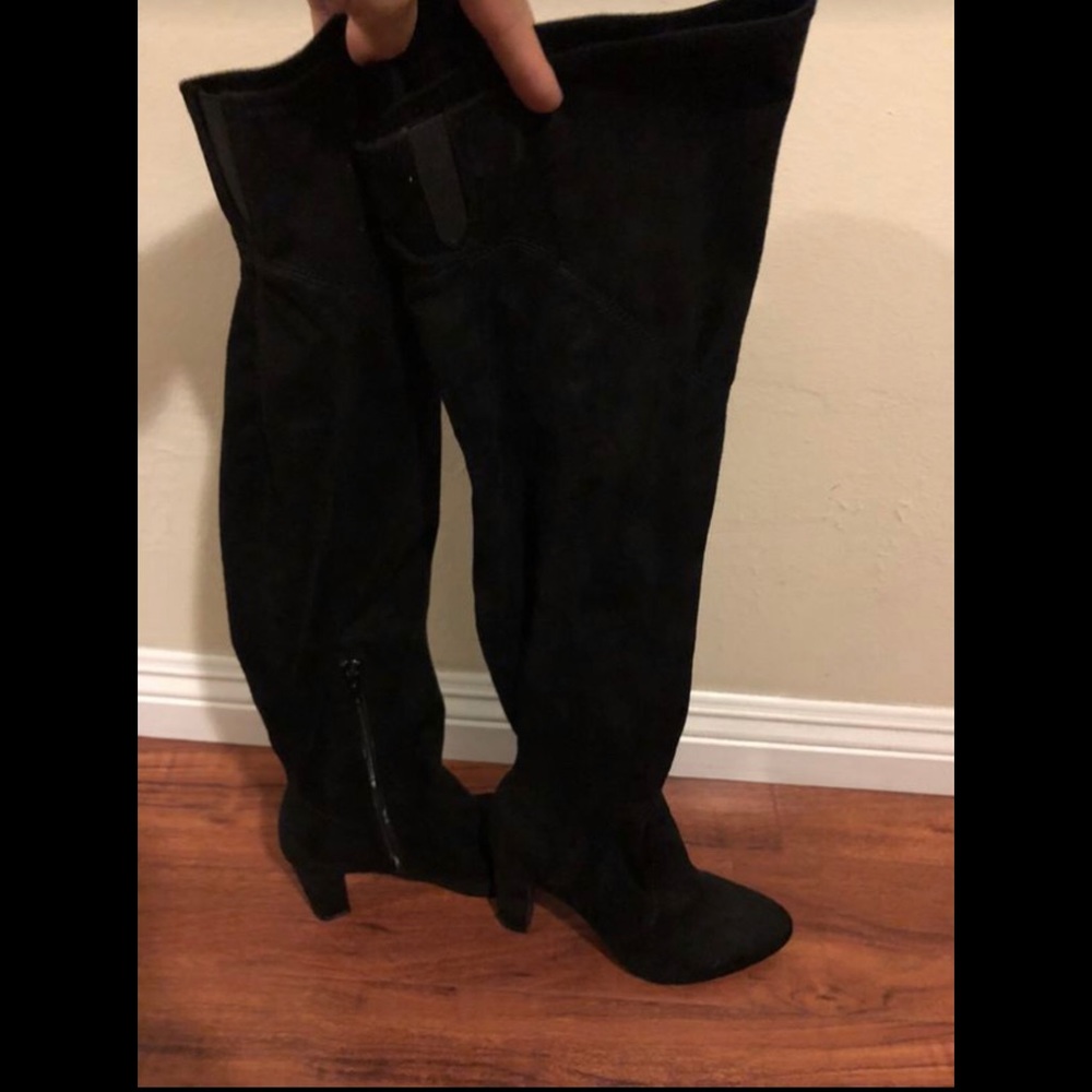 Suede Thigh High Boots (size 8) BRAND NEW